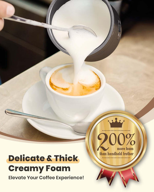 Electric Milk Frother, Latumab 4 in 1 Milk Steamer, 11.8oz/350ml Automatic Warm and Cold Foam Maker for Coffee, Latte, Cappuccino, Macchiato, Hot Chocolate, Ideal Gifts for Women, Girls - Grill Parts America