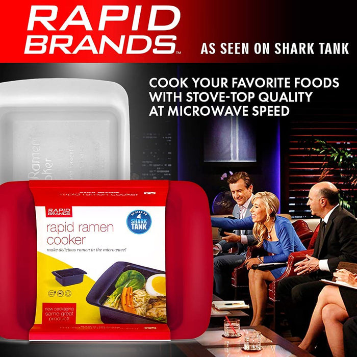 Rapid Ramen Cooker | Microwavable Cookware for Instant Ramen | BPA Free and Dishwasher Safe | Perfect for Dorm, Small Kitchen or Office | Black - Grill Parts America