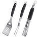 HAUSHOF Large Grill Accessories Heavy Duty BBQ Set Gifts for Men/Women - Premium Stainless Steel Spatula, Fork & Tongs (16.5/16/16.5 in.), Barbecue Utensils Tool Kit Gift for Grilling Lover Outdoor - Grill Parts America