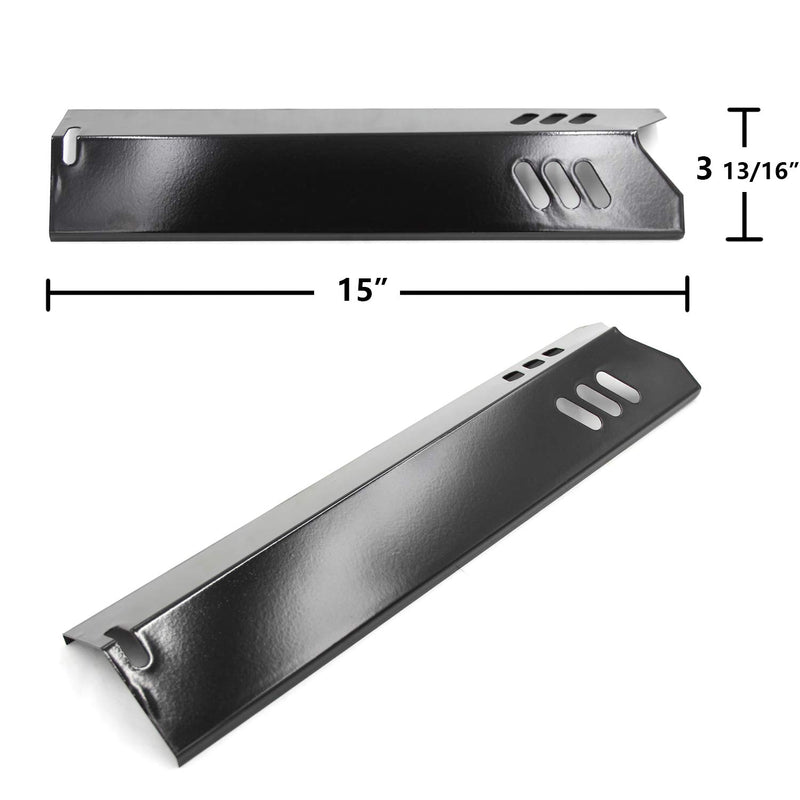 Hongso 15 Inch Porcelain Grill Heat Plates Shield Replacement for Dyna-glo DGF510SBP, DGF510SSP, Uniflame GBC1059WB, GBC1059WE-C, GBC1143W-C, Backyard GBC1460W, BY13-101-001-13 Gas Models, 5-Pack - Grill Parts America
