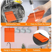 Premium Silicone Grill Mat for Blackstone - Heat-Resistant Griddle Tools Mat with Drip Pad, Perfect for Outdoor Grilling & Kitchen Counter - Vibrant Orange - Grill Parts America