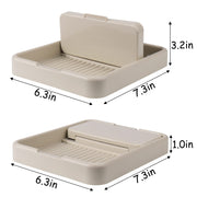 Spoon Rest for Kitchen Counter - 2Pack Spoon Holder for Stove Top, Pot Lid Holder with Drip Pad for Ladle|Spatula|Tongs|Forks|Utensil Holder Organizer - Grill Parts America