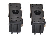 Weber Genesis II LX Caster Insert Kit, 2 Count, Black, Stainless Steel, Plate Mount, Genuine Weber Part, Complete Kit for Genesis II LX Caster Replacement - Grill Parts America