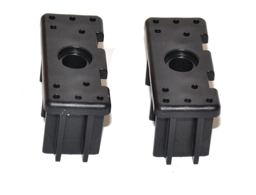 Weber Genesis II LX Caster Insert Kit, 2 Count, Black, Stainless Steel, Plate Mount, Genuine Weber Part, Complete Kit for Genesis II LX Caster Replacement - Grill Parts America