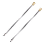RIDGE WASHER Pressure Washer Extension Wand, 17 Inch Stainless Steel 1/4 Inch Quick Connect Power Washer Lance, 2 Pack - Grill Parts America