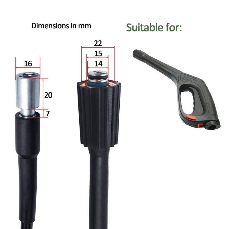 High Pressure Washer Hose 32ft * 2300psi，Replacement High Pressure Hose, Compatible with Some of old Portland Pulsar Husky TaskForce Powerwasher TaskMaster Electric Pressure Washers - Grill Parts America