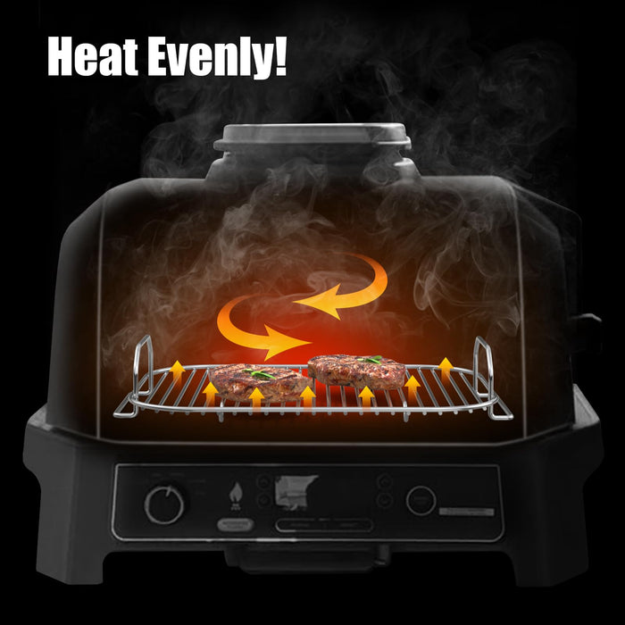 OG701 Smoke Rack for Ninja Woodfire OG701 Series, Replacement for Ninja OG701 OG751 7-in-1 Wood Fire Grill Air Fryer, Perfect Ninja OG700 Woodfire Grills Accessories, Stainless Steel Roast Rack - Grill Parts America