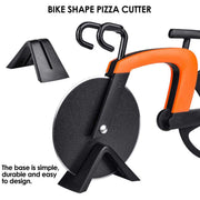 MinLia Creative Bicycle Shape Stainless Steel Pizza Cutter, Dough Divider Wheel Slicer Pizza Cutter Wheel Slicer(Blue) - Grill Parts America