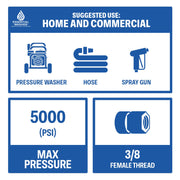 3/8 Quick Connect Fittings by ESSENTIAL WASHER - Set of 2 – 3/8 Inch Female Stainless Steel Pressure Washer Quick Connect Fittings - Quality Pressure Washer Quick Connect Kit 2-Pack - Grill Parts America