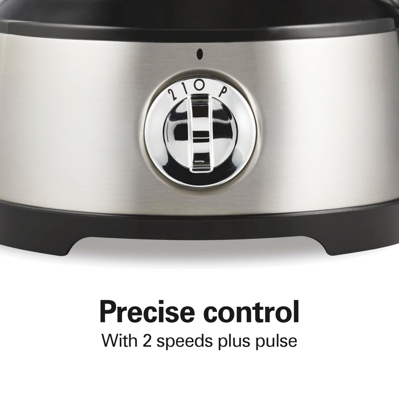 Hamilton Beach Food Processor & Vegetable Chopper for Slicing, Shredding, Mincing, and Puree, 10 Cups + Easy Clean Bowl Scraper, Black and Stainless Steel (70730) - Grill Parts America