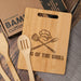 KITCHENVOY King of The Grill Bamboo Cutting Board for Men - Dad Cutting Board - Grilling Gifts for Men, Birthday Gift for Dad, Kitchen Gift for Husband on Anniversary - BBQ Board for Godfather - Grill Parts America