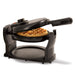 BELLA Classic Rotating Belgian Waffle Maker with Nonstick Plates, Removable Drip Tray, Adjustable Browning Control and Cool Touch Handles, Black - Grill Parts America