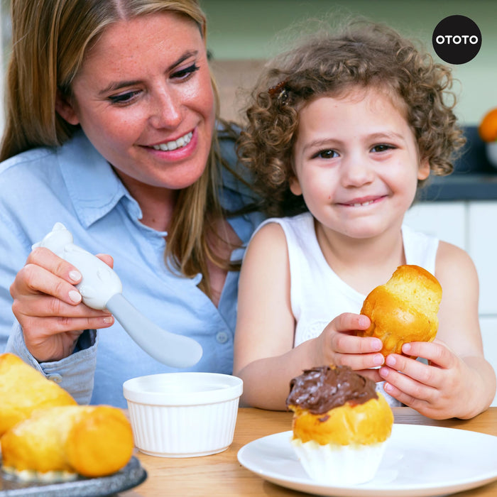 OTOTO Jar Scraper Spatula - Silicone Scraper, Cute Kitchen Accessories, Unique Fun Cooking Kitchen Gadgets for Foodies - BPA-free & 100% Food Safe (Mary Cat) - Grill Parts America