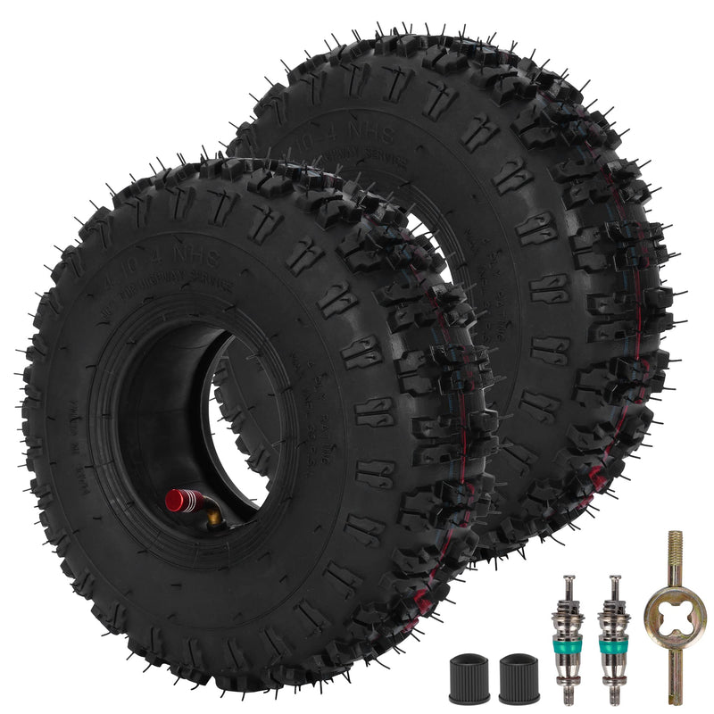 RUTU 4.10/3.50-4 patio tire and inner tube with TR87 bent valve stem