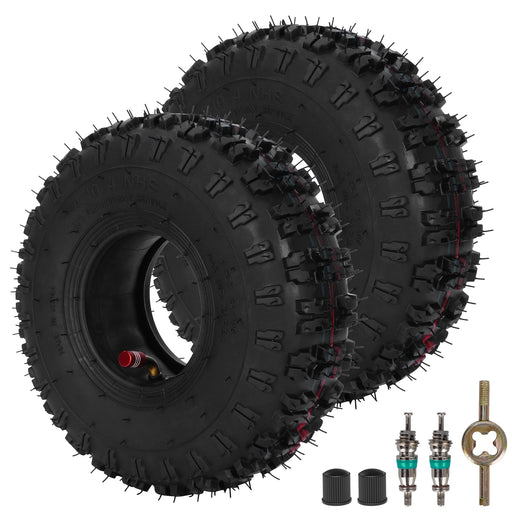 RUTU 4.10/3.50-4 patio tire and inner tube with TR87 bent valve stem