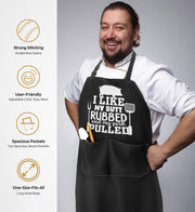 Funny BBQ Apron Gifts for Men, Hilarious Grill Chef Apron with Pockets, Adjustable Cooking Apron - Birthday & Fathers Day Gifts for Dad Husband Brother Boyfriend Grandpa - Grill Parts America