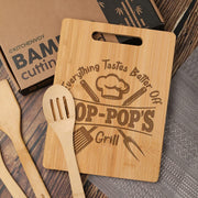KITCHENVOY Grandpa Cutting Board - Gifts for Grandpa on Fathers Day - Pop Gifts for Grandpa from Grandkids - Grandpa Kitchen Gift for Christmas, Anniversary - Grill Parts America