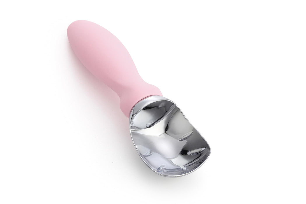 Spring Chef Ice Cream Scoop with Soft Grip Handle, Professional Heavy Duty Sturdy Scooper, Premium Kitchen Tool for Cookie Dough, Gelato, Sorbet, Pink Lemonade - Grill Parts America
