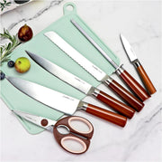Charmline Smart Cutting Board Set, Chopping Board Self Cleaning Holder with Coded 3pcs Cutting Boards, 4 knives, Scissors and Knife Sharpeners, Smart Appliances gadgets for Kitchen - Grill Parts America