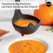 NEW!! Katie Cat Soup Ladle by OTOTO - Halloween Gifts Black Cat, Gothic Gifts, Gifts for Cat Lovers - Spooky Cat Gift, Cute Kitchen Accessories, Funny Kitchen Gadgets, Fun Gifts (Katie Cat, Black) - Grill Parts America