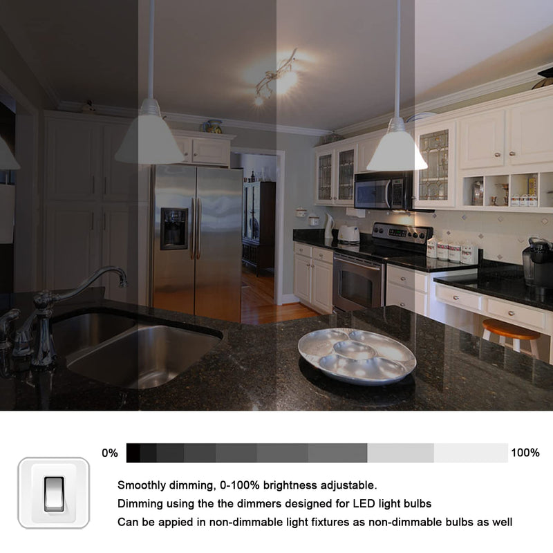 E17 LED Bulbs Dimmable 5W Microwave Over Stove Bulb 125V 40W Incandescent Equivalent, Warm White 3000K, Fit for Whirlpool Maytag GE Kenmore LG Microwaves, Replaces 8206232A 1890433 AP4512653, 2 Pack