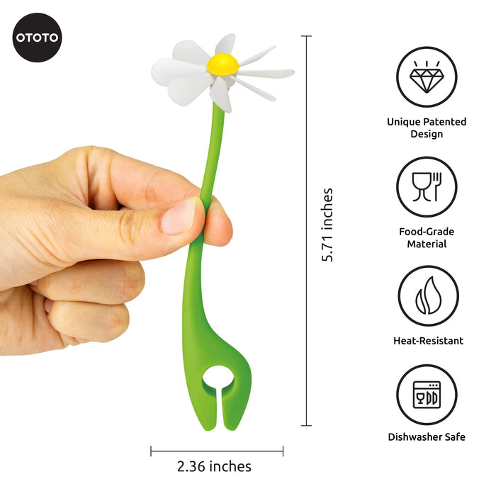 NEW!!! Flower Power Steam Releaser By OTOTO - Fun Kitchen Gadgets - Spinning Flower Lid Holder On Pot & Lid Lifter - Cool Kitchen Gadgets - Cute Gifts for Women, Ototo Kitchen Accessories Gadgets - Grill Parts America
