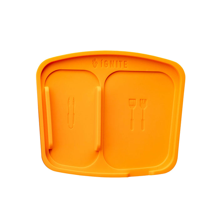 Ignite Grilling 2pc BBQ Grill Tool Set with Pakka Handles - Forged Stainless Steel Spatula, Locking Tongs & Silicone Trivet - - Grill Parts America