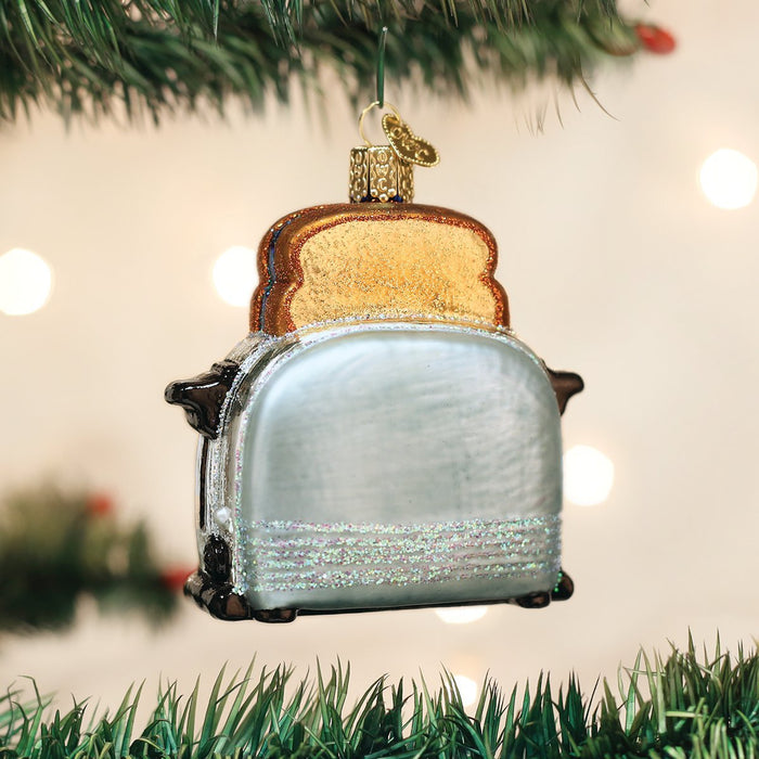 Old World Christmas Retro Toaster Glass Blown Ornament - Grill Parts America