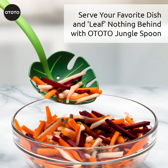 Jungle Spoon Monstera Ladle by OTOTO - BPA-Free Kitchen Spoon High Heat Resistant Nylon Spoon for Cooking for Nonstick Cookware Kitchen Tools & Utensils Spoon, Casserole Spoon - Grill Parts America