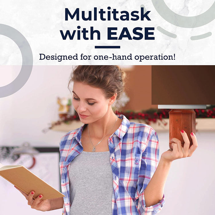 EZ Off Jar Opener for Seniors - Under Cabinet Jar Openers for Weak Hands, Easy Grip, Arthritis jar opener, One Handed Gadgets & Bottle Opener - Essential Kitchen Gadgets for Home Assistance - White - Grill Parts America