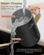 Nuovoware 4 in 1 Milk Frother and Steamer with Temperature Control Display Screen, Electric Automatic Frother for Hot Chocolate Milk, Cappuccinos, Latte, Macchiato, Black - Grill Parts America