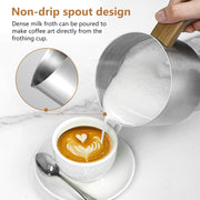 AMZCHEF 8-IN-1 Milk Frother and Steamer 550 Watts, 21 oz Split Stainless Steel Automatic Milk Steamer for Latte, Hot and Cold Milk Froth, Hot Milk, Chocolate Milk, Baby Food - Grill Parts America