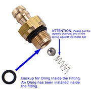 RIDGE WASHER Compatible Chemical Injector Set for Pressure Washer, Pressure Washer Replacement Accessories for 203640GS 190593GS 190635GS - Grill Parts America