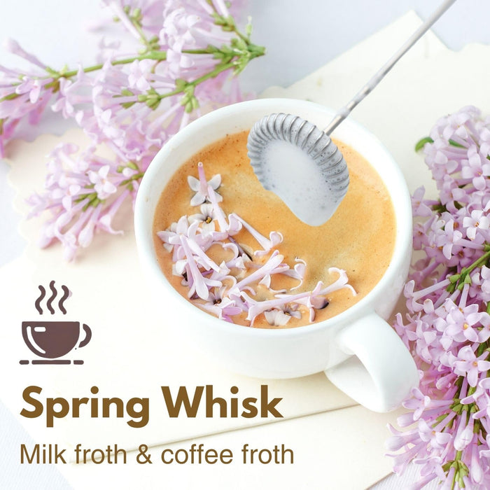 Electric Milk Frother Handheld - Compact Foam Maker with Stand & Accessories, Perfect for Coffee, Cappuccinos, Lattes, & More - Grill Parts America