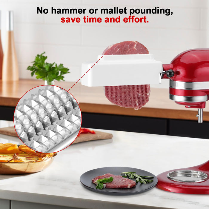 Lawenme Meat Tenderizer Attachment for KitchenAid – Meat Tenderizer Machine for All KitchenAid and Cuisinart Stand Mixers, Meat Tenderizer with Stainless Steel Gears - Grill Parts America