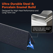 QuliMetal 24.5" Flavorizer Bars & SUS304 34.5" Grill Burners for Weber Genesis 300 Series – Fits E310, E320, S310, S320 (Side Control Panels), Replaces Weber 7540, 67722, 67820 - Grill Parts America