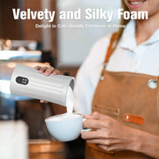 Generic Electric Milk Frother, 4-in-1 Milk Steamer and Frother, 8.1oz/240ml Automatic Warm and Cold Foam Maker, Milk Warmer and Coffee Frother for Latte, Cappuccino, Macchiato(White), SS-001 - Grill Parts America
