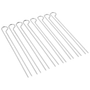 Weber Barbecue Skewers Set - Set of 8 Steel Kebab Skewers with Dual-Pronged Design to Stop Foods Turning on The Grill - 33.7cm, Black/Silver - Grill Parts America