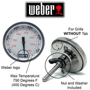 Weber # 60393 Genesis/Summit Thermometer without Tab - Grill Parts America