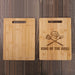 KITCHENVOY King of The Grill Bamboo Cutting Board for Men - Dad Cutting Board - Grilling Gifts for Men, Birthday Gift for Dad, Kitchen Gift for Husband on Anniversary - BBQ Board for Godfather - Grill Parts America