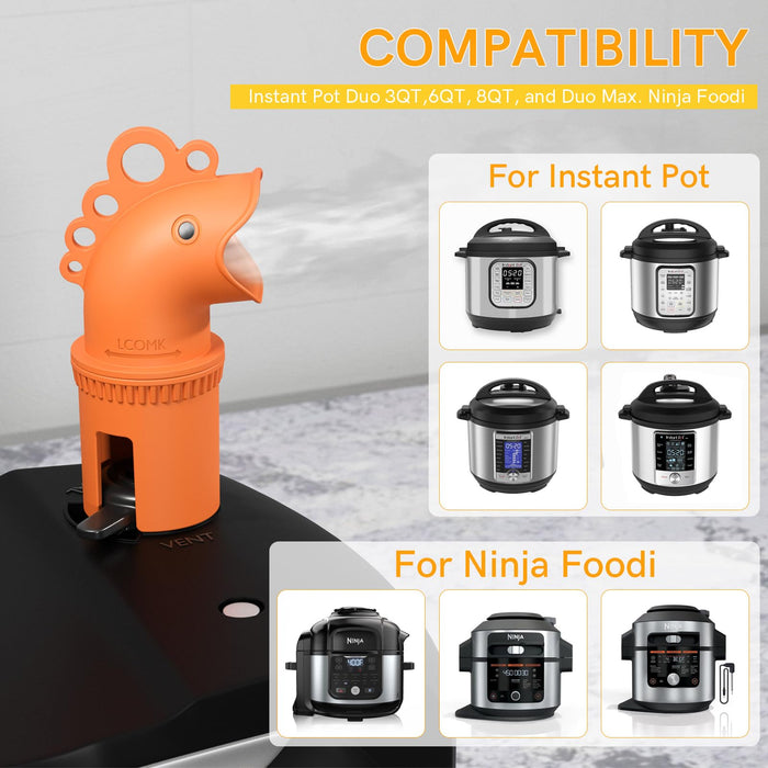 OTOmitra Steam Release Diverter Accessory, Instant Pot Steam Diverter, Pressure Cooker Accessories For Instant Pot Compatible With Ninja Foodi/Instant Pot Duo 3qt/6qt/8qt/Duo Max - Grill Parts America