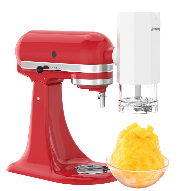 Shaved Ice Attachment for KitchenAid Stand Mixer, Snow Cone Maker for KitchenAid with 8 Ice Molds, Stainless Steel Blade Ice Shaver Attachment for Kitchen Aid Mixer - Grill Parts America