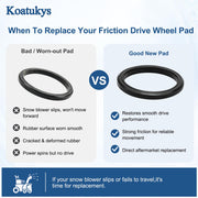 Koatukys 2PCS 935-04054 735-04054 patio friction wheels replacement parts