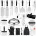 DY DECENT FAMILY Griddle Accessories Kit, 40pc Commercial Grade Flat Top Grill Accessories for Blackstone, Griddle Accessories Set with Melting Dome, Spatula, Scraper, Burger Press, Cleaning Kit - Grill Parts America