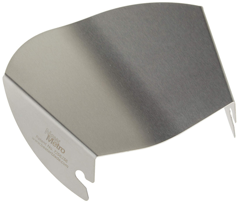 New Metro Design PC-10 Pouring Chute Compatible with KitchenAid Stand Mixer with Stainless Steel Bowl, Silver - Grill Parts America