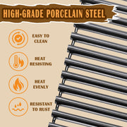 SafBbcue Porcelain Cooking Grid Replacement for Charbroil 7000 Series Gas Grill 7031 7276 7398 7399 GG7132 GG7136 GG7475 GG7476 Charbroil 4152739 4637220 4637284 463728504 Grill Replacement Parts - Grill Parts America