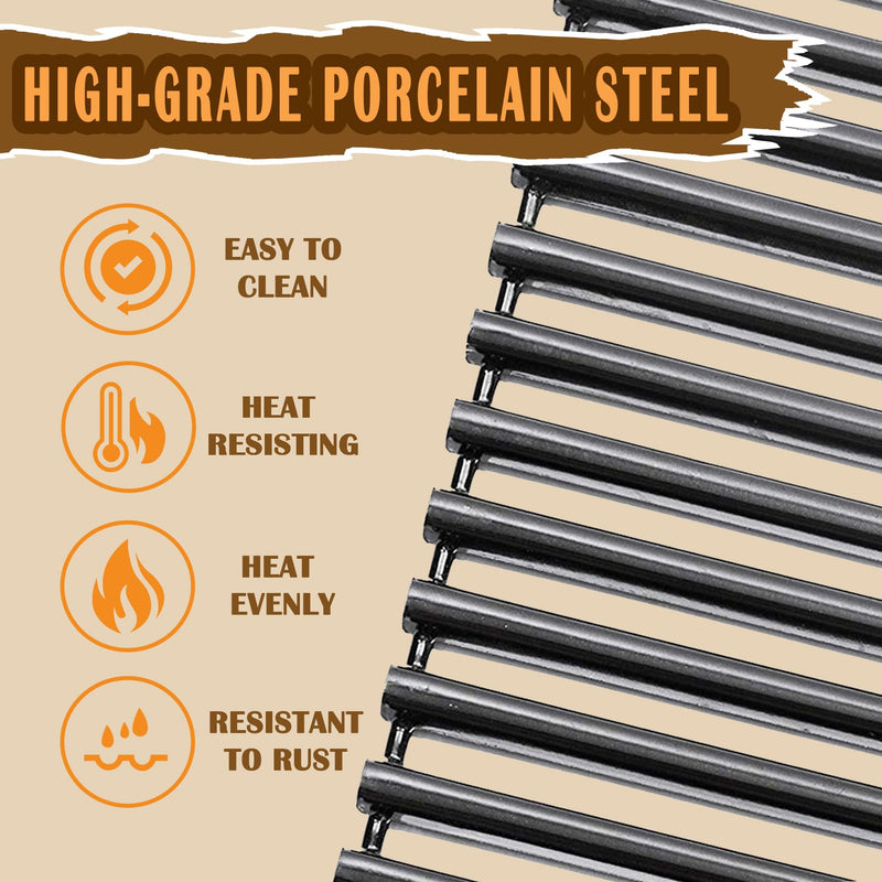 SafBbcue Porcelain Cooking Grid Replacement for Charbroil 7000 Series Gas Grill 7031 7276 7398 7399 GG7132 GG7136 GG7475 GG7476 Charbroil 4152739 4637220 4637284 463728504 Grill Replacement Parts - Grill Parts America