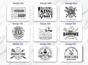Straga Personalized Cutting Boards | Handmade Wood Engraved Charcuterie | Custom Father's Day Gift for Dad, Husband, Grandpa, King of the Grill, Dad's Barbeque, Grill Master, Dad's BBQ - Grill Parts America