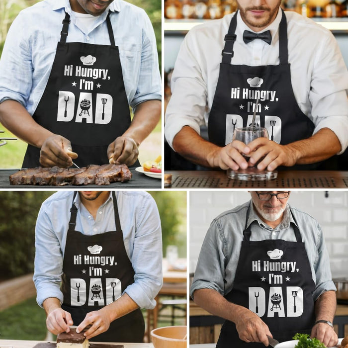 SANDJEST Funny Apron for Dad - Birthday Father’s Day Cooking Grilling Gifts for Mens - Grill Parts America