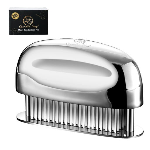 Meat Tenderizer Tool, Ultra Sharp Needle Blades 100% Stainless-Steel, Heavy-Duty Kitchen Gadgets, Hand Held Meat Tenderizer Needle Tool, Cooking Gadget for Tenderizing Chicken, Steak, Veal, BBQ - Grill Parts America